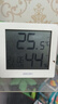 得力(deli)室内温湿度表 LCD 电子温湿度计老人生日礼品儿童礼物带闹钟功能 婴儿房办公用品 白色8813 实拍图