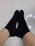 浪莎女士袜子女纯棉抗菌防臭透气吸汗低帮浅口全棉纯黑色百搭短筒船袜 实拍图