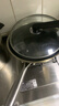 炊大皇 炒锅 304不锈钢炒菜锅煎锅 平底不粘炒锅32cm 可立可视盖不挑灶 实拍图