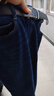 真维斯（JEANSWEST）牛仔裤男士2025冬季商务宽松直筒加绒保暖裤男蓝色加绒31 实拍图