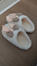 利达妮（TZLDN）买一送一棉拖鞋女士冬季2025新款室内家居一对保暖防滑情侣棉鞋男 白色+灰色【热卖款】 38-39 女+42-43男 实拍图