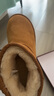 骆驼（CAMEL）雪地靴女冬季新款加绒保暖加厚棉鞋休闲懒人毛毛鞋 L23W275157驼色 37 (235mm) 实拍图