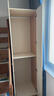全友家居奶油风二门衣柜卧室家用出租房靠墙落地收纳柜子成品衣橱家具 实拍图
