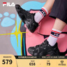 FILA 斐乐猫爪鞋4代女鞋老爹鞋情侣运动鞋复古时尚休闲鞋网面透气 【女款】黑-BK 39 实拍图