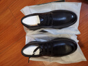 奥康（Aokang）官方男士商务通勤系带舒适休闲皮鞋透气西装牛皮鞋爸爸 黑色 39 实拍图