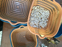 洗菜盆沥水篮八件套厨房多功能菜篮子双层漏盆 大号+中号+小号6件套 实拍图
