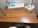 喜米莱【热卖款式】电动升降桌电脑电竞桌台式学习书桌实木办公直播桌子 【单电机】胡桃色+黑腿18mm桌面 长100宽60高75cm 实拍图