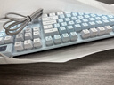 银雕(YINDIAO) K500键盘彩包升级版 机械手感 游戏背光电竞办公USB外接 全尺寸 蓝白双拼白光有线键盘 实拍图