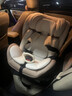 elittile逸乐途 安全座椅 0-12岁儿童汽车用360度旋转 宝宝座椅小骑士 Plus流金琥珀【全龄i-Size认证】 实拍图