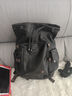 七匹狼皮质双肩包男士高级感商务通勤背包出差旅行包大容量书包电脑男包 黑色加大号 实拍图