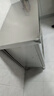 不锈钢拉门工作台操作台厨房储物柜商用打荷台面案板饭店切菜桌子 组装款长80宽40高80cm单通 实拍图