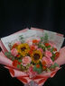 艾斯维娜鲜花速递向日葵混搭花束生日礼物全国同城配送 粉玫瑰向日葵韩式混搭花束 实拍图