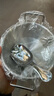 不锈钢小吃碗儿辅食碗泡面碗防摔大号创意个性碗泡面碗水果碗勺子 13cm双耳碗+卡皮巴拉勺 实拍图