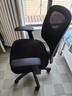 得力（deli）4900S 人体工学靠背办公椅/电脑椅/职员椅 可升降转椅舒棉坐垫 黑 实拍图