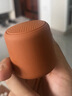 无印良品 MUJI 便携式无线音箱 迷你小音箱 桌面音响 蓝牙 橙色 实拍图