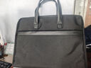 得力（deli）【超级爆款】事务包公文包商务休闲男女职业文件袋/涤纶手提包/文件包/资料袋电脑包 黑色 实拍图