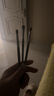 AOLANLA专业大师级眼影刷套装3支眼部晕染刷马毛动物毛全套眼部化妆工具 实拍图