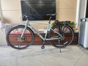 邦德·富士达公路自行车铝架禧玛诺7速男女式成人城市休闲越野跑车铅笔灰 实拍图
