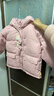 嘟嘟家儿童棉服防风秋冬男童加厚外套女童棉袄连帽保暖宝宝衣服冬季童装 粉色 120 实拍图