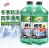 龟牌（Turtle Wax）硬壳防冻玻璃水-25°汽车强力去油膜去污雨刮水四季通用2L*2瓶 实拍图