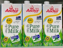 安佳（Anchor）新西兰进口草饲 4.4g高蛋白高钙纯牛奶1L*3盒 实拍图