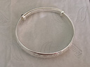 唯一（Winy）银手镯足银9999实心镯子女款纯银饰品妈妈生日礼物送老人长辈 实拍图