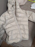 亚瑟士亚瑟士童装25年冬季儿童柔软舒适三防轻薄保暖羽绒服【高充绒量】 奶白色 清洁度1000-鸭绒 150 充绒量88.5g 实拍图