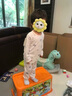 小素材儿童睡衣夏季薄款宝宝衣服套装竹纤维空调服春秋家居服男童女童 夏日水果套头蓝 80 实拍图