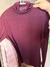 优衣库女装HEATTECH EXTRA WARM混纺高领T恤/长袖9%羊绒478954 478954/18暗红色 M 实拍图