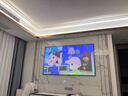 JCONG【免费安装】菲涅尔抗光投影幕布家用办公金属画框幕布家庭影院背景墙三色激光电视壁挂投影仪硬屏 灰耀抗光 80英寸 实拍图