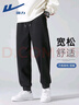 回力（Warrior）休闲裤男士春秋季重磅透气宽松裤子男新款垂感亲肤束脚针织运动裤 实拍图