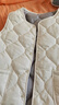 秋冬轻薄上衣棉马甲背心宽松新款大码女装保暖外穿显瘦内搭马夹女 米白色 【条纹内里】 4XL 【建议125-140斤】 实拍图