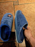 大嘴猴（paul frank）棉拖鞋男士秋冬季室内家居拖鞋毛绒保暖厚底棉鞋男款深蓝290PF607 实拍图