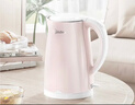 美的（Midea）电热水壶电水壶烧水壶双层防烫 0涂层 食品级304不锈钢1500W快速沸腾1.7L大容量 HJ1705 实拍图
