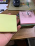 得力（deli）12本彩色便利贴粘性便签纸  76*51mm备忘留言纸/记事贴/自粘留言本办公用品P07155 实拍图