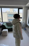 LULUWunder Puff 五格加厚服运动休闲可拆卸夹克外套女 五格骨白色服 均码 2码  建议80-90斤 实拍图