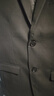 罗蒙（ROMON）西服套装男士小西装外套职业正装修身休闲伴郎服 黑色2XL 实拍图
