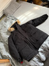 京东京造【进口极寒95鹅绒服】羽绒服男外套女冬季新款中长款 曜石黑 3XL 实拍图