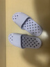 惠夫人 凉拖鞋男女夏天防滑室内鞋洗澡简约大码浴室居家夏季拖鞋情侣 麻花漏水 天兰 36-37码(适合35-36码穿) 实拍图