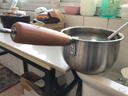 双枪316L不锈钢小奶锅辅食锅汤锅泡面蒸锅燃气电磁炉16cm 实拍图