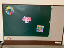 得力90*60cm可移除软绿板 儿童家用胶墙贴 铁性自粘贴可擦写画板 涂鸦墙纸 涂鸦画画黑板贴磁性可吸 实拍图
