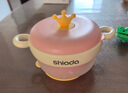 新安代儿童餐具辅食碗 婴儿碗新生儿注水保温碗可拆卸316不锈钢多功能碗 【新升级感温变色】316L粉色 实拍图