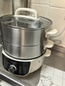 美的（Midea）电蒸锅 炖蒸煮一体多功能锅电煮锅分体式电锅 电火锅电热锅3层大容量加厚不锈钢蒸笼 上蒸下煮 14.5L 【1800W猛火速蒸】ZGE2866 实拍图