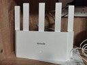 Tenda腾达路由器【千兆WiFi6+穿墙王】无线AX3000信号增强家用放大器Mesh国家补贴金榜一名云霄白立式 实拍图