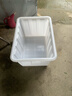 女管家加厚塑料水箱塑料桶储水桶长方形养殖装鱼水产箱泡瓷砖服装收纳桶 160白色加厚无盖755*550*455 实拍图