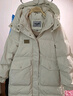 鸭鸭（YAYA）羽绒服女新款长款冬季加厚品牌时尚休闲宽松舒适百搭加厚外套KL 米色 S (155) 实拍图