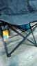 小魔户外折叠椅 折叠靠背椅加高月亮椅露营折叠凳子便携躺椅钓鱼椅 黑 实拍图