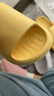 朴西新款EVA踩屎感厚底拖鞋女士居家室内情侣拖鞋男 黄色 35-36 实拍图