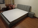 巴邦克床皮艺轻奢双人床1.8米2米现代简约婚床软包1.5米奶油风主卧大床 【浅灰色床】+20CM床垫+床头柜*2 1800mm*2000mm 实拍图
