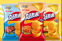 好丽友（ORION）好友趣薯片零食成人儿童休闲零食土豆片膨化食品小零食 【泡菜+牛排+烤翅】45g*3 实拍图